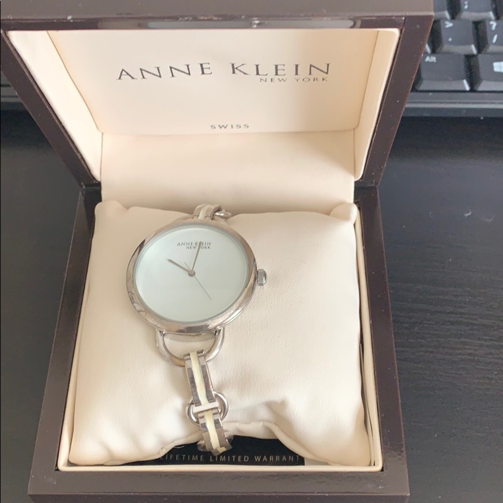 Anne Klein silver watch